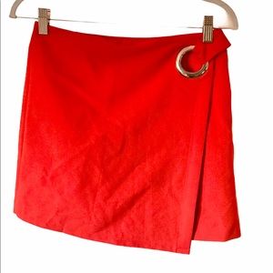 Genuine People Red/Orange Skirt Sz. M
